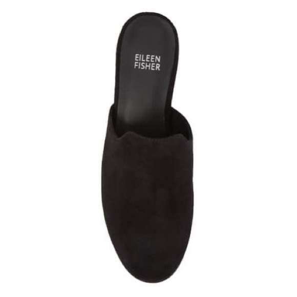 NEW Eileen Fisher Dion Mule in Black Suede - Picture 2 of 6